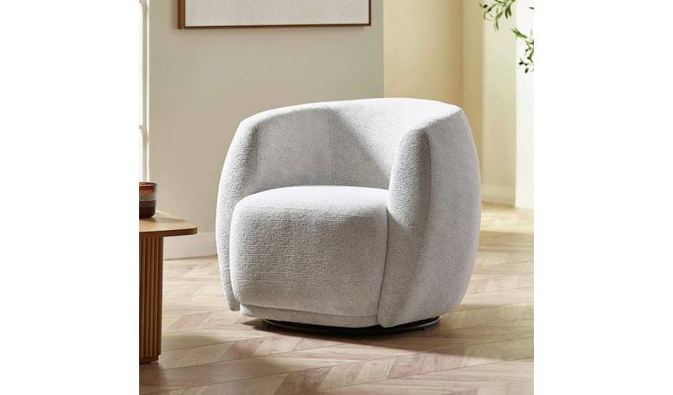 Julian Bowen Bowline Fabric Accent Chair - Cream
