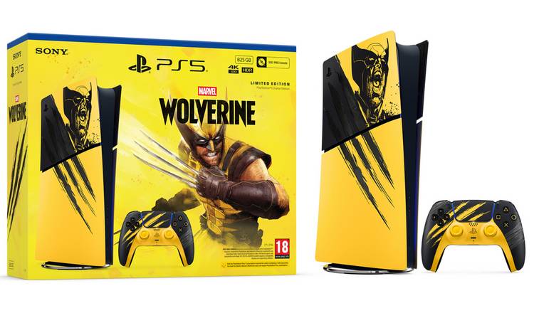 PS5 Digital Edition - Marvel's Wolverine Battle Yellow Ltd Edn Bundle Pre-Order