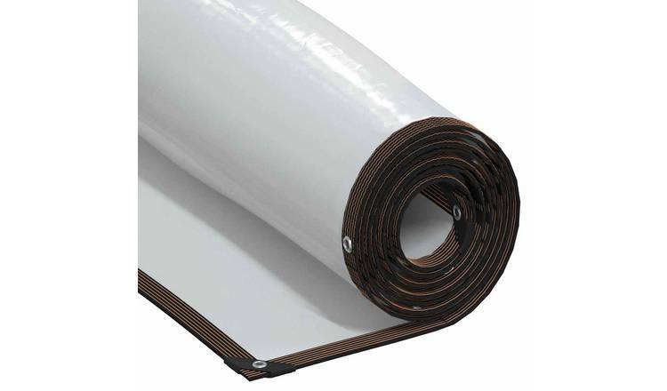 Walplus Plant Cover with Eyelets - Transparent and Black - 100 x 600 cm