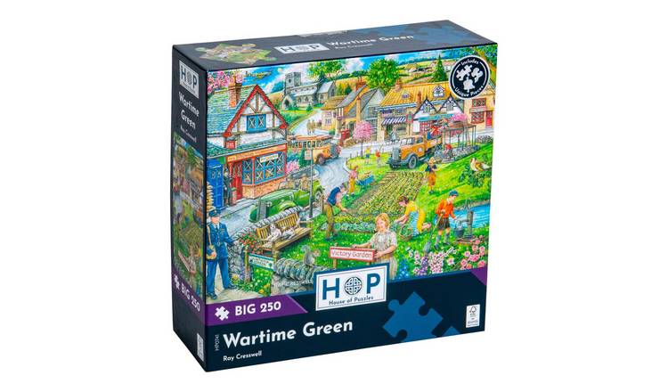 The House of Puzzles Wartime Green BIG 250 Piece Jigsaw Puzzle