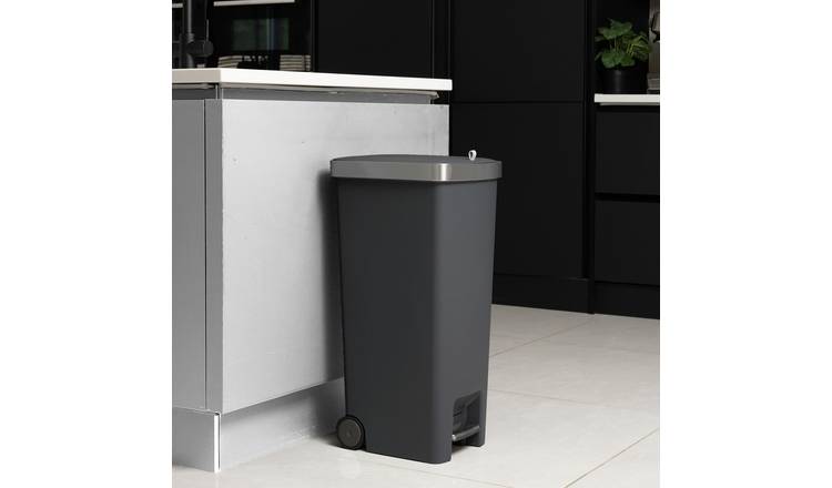 Addis 45 Litre Soft Close Kitchen Pedal Bin - Charcoal