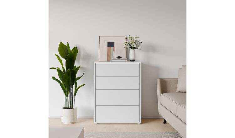 Furniture To Go Alice Springs 4 Drawers Chest - Grey