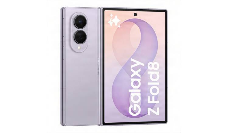 SIM Free Samsung Galaxy Z Fold8 5G 512GB AI Mobile Phone Lavender Pre-Order