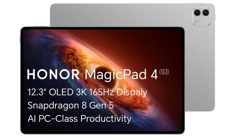 HONOR MagicPad4 12.3 Inch 256GB Wi-Fi Tablet - Grey