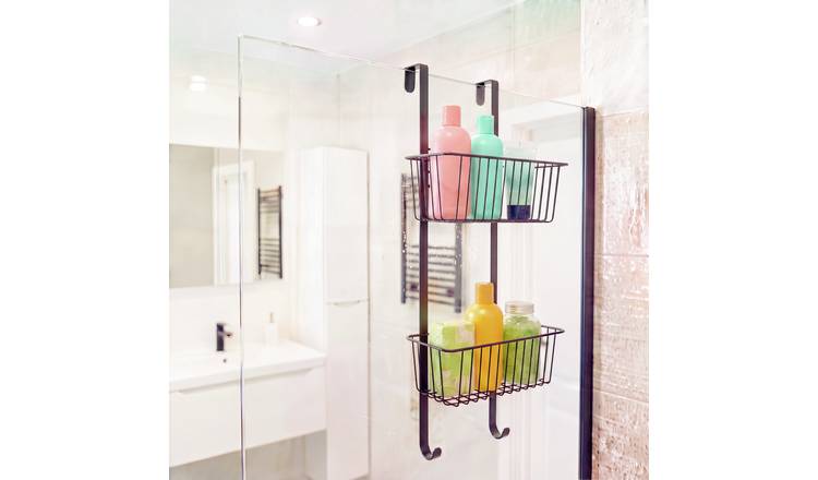 Beldray Antirust 2 Tier Metal Hanging Shower Caddy - Black