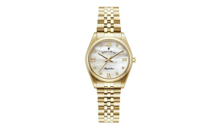 Jacques Du Manoir Ladies Gold Stainless Steel Bracelet Watch