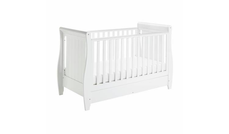 Babymore Stella Cot Bed - White