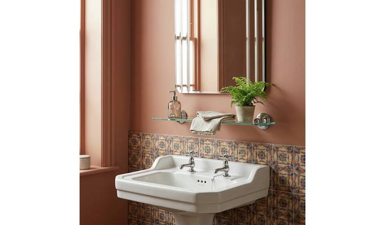 Westminster Glass Bathroom Shelf - Clear