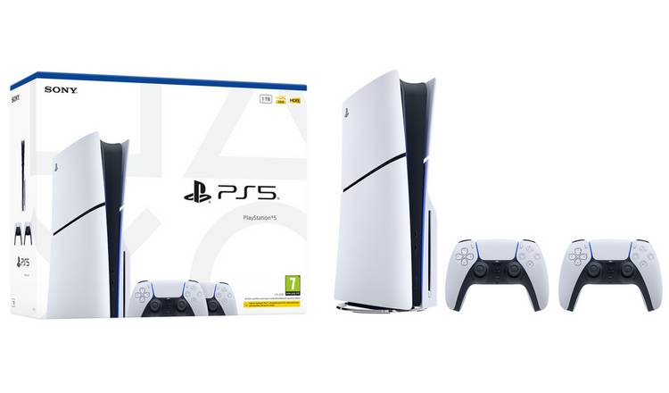 PlayStation 5 Console 1TB - Two DualSense Wireless Controllers Bundle