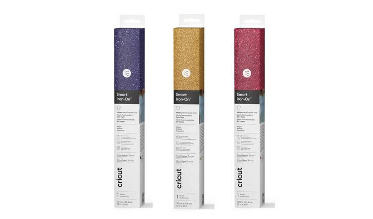 Cricut Smart Glitter Iron-On Rolls Pack of 3