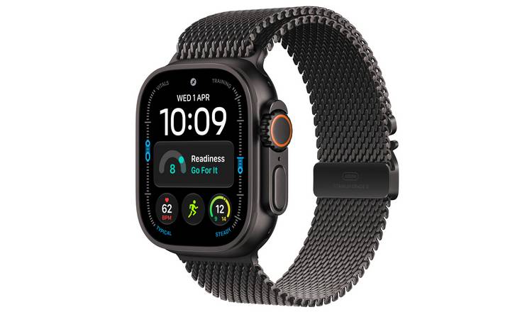 Apple Watch Ultra 4 GPS + Cell 49mm Titanium Black Milanese Loop - M Pre-Order