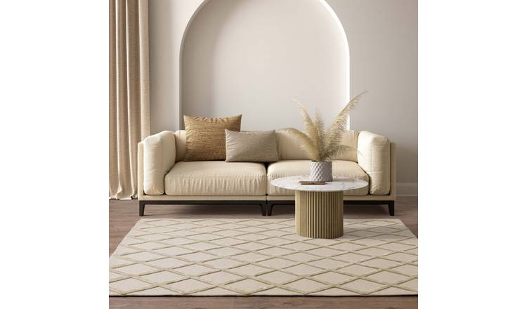 Mega Flooring Gold Handmade Geometric Rug - 160 x 230cm