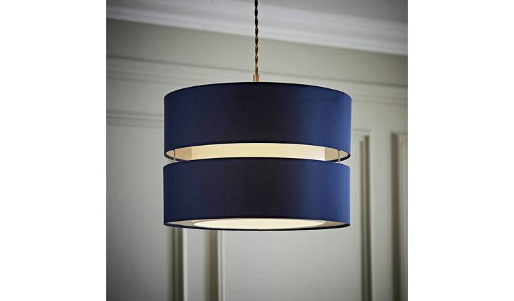 ValueLights Sophia Navy Easy Fit Shade - 35cm