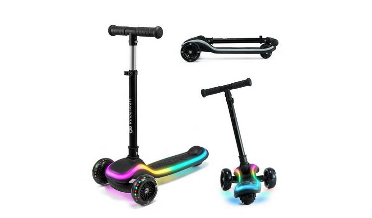 Kinderkraft Raket 3 Wheeled LED Kids Scooter - Black