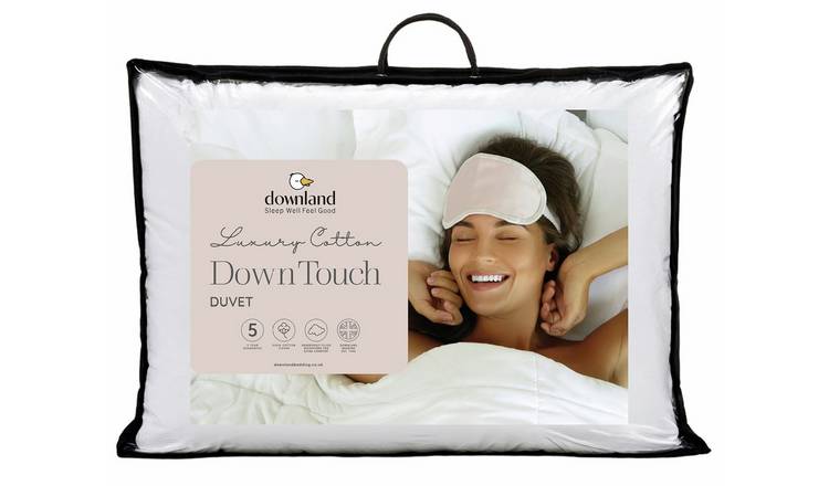 Downland Luxury Cotton Down Touch All Seasons 13.5 Tog Duvet - Single