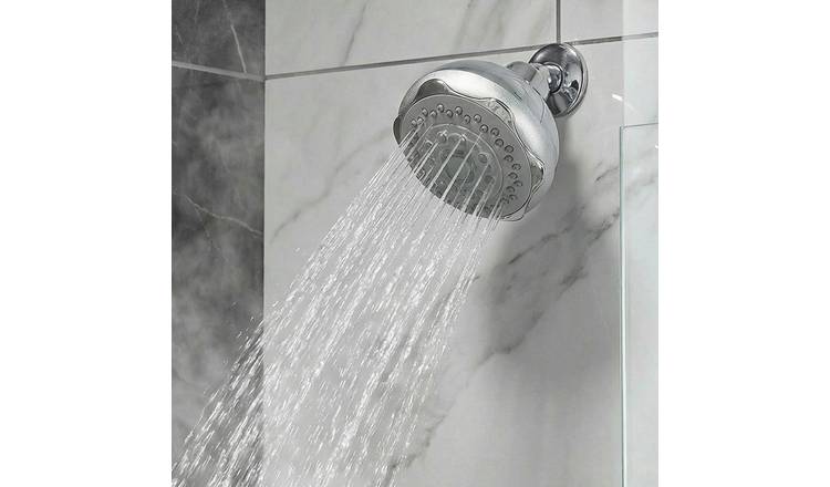 Aqualona Aqua Fixed 4 Function Shower Head - Chrome