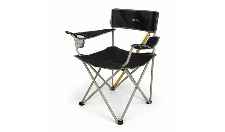 Regatta Folding Camping Isla II Chair - Black