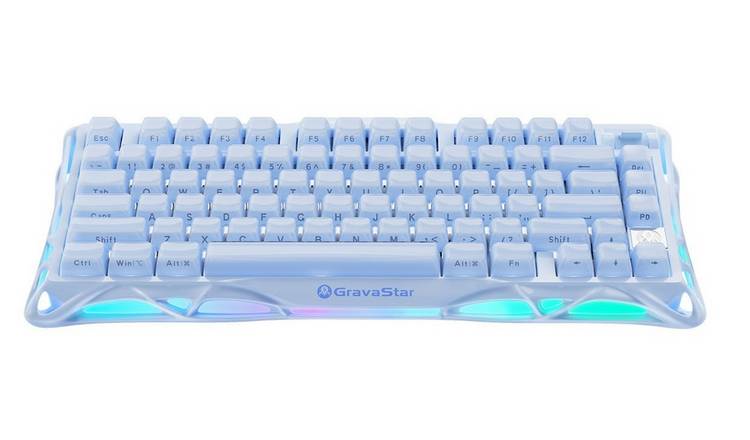 GravaStar Mercury K1 Wireless Gaming Keyboard - Ice Blue