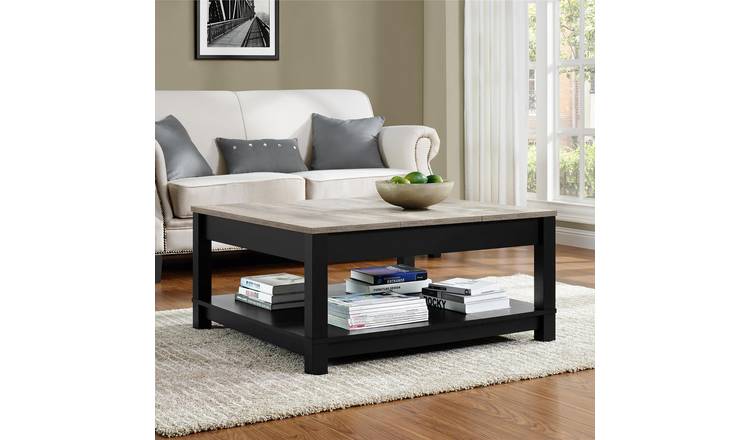 Dorel Carver Square Coffee Table - Black