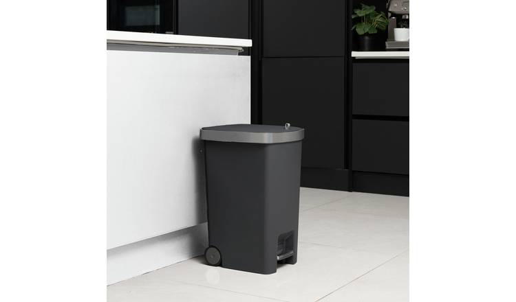 Addis 35 Litre Soft Close Kitchen Pedal Bin - Charcoal