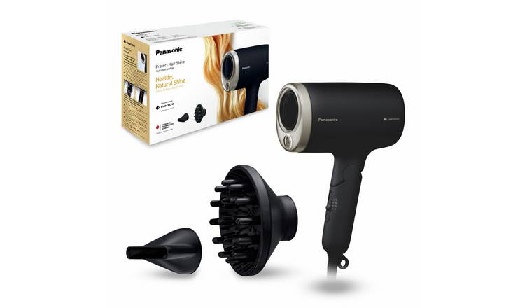 Panasonic Nanoe Foldable Hair Dryer with Diffuser Black