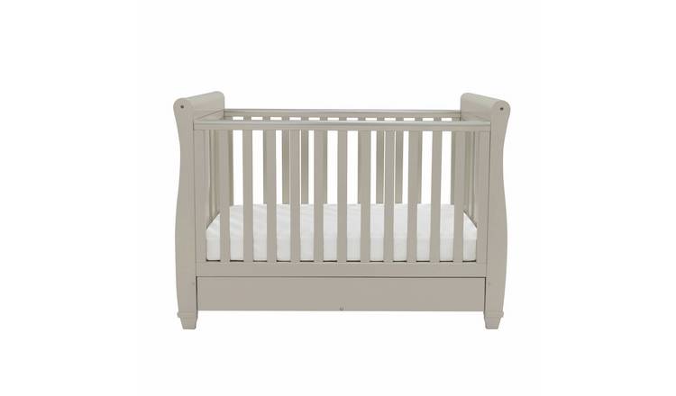 Babymore Eva Cot Bed & Drawer - Cashmere
