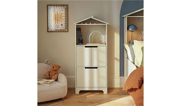 CuddleCo Kids Play House Storage Unit - Stone