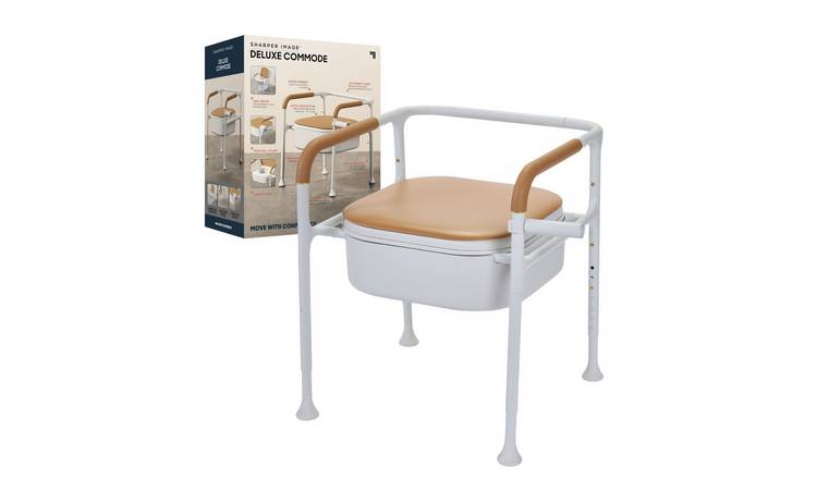 Sharper Image Deluxe 2-in-1 Height Adjustable Commode