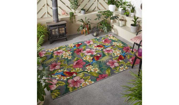 Mega Flooring Multi Modern Floral Rug - 200 x 285cm