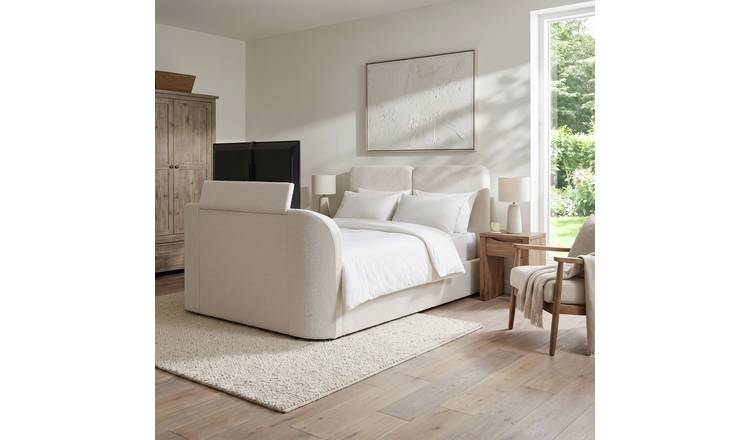 Koble Echo Double Side Lift Ottoman TV Bed - Cream