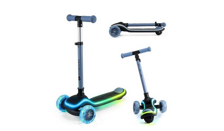 Kinderkraft Raket 3 Wheeled LED Kids Scooter - Blue