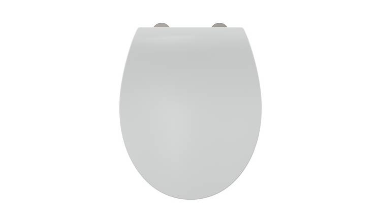 Bemis Click and Clean Plastic Soft Close Slim Toilet Seat - White