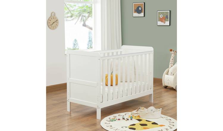 Babymore Caro Urban Mini Cot Bed - White
