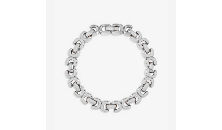 Jon Richard Silver Plated Kiss Link Bracelet