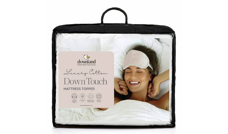 Downland Luxury Cotton Down Touch 3 cm Mattress Topper - Double