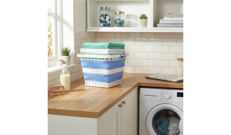Beldray Collapsible Laundry Basket - Blue