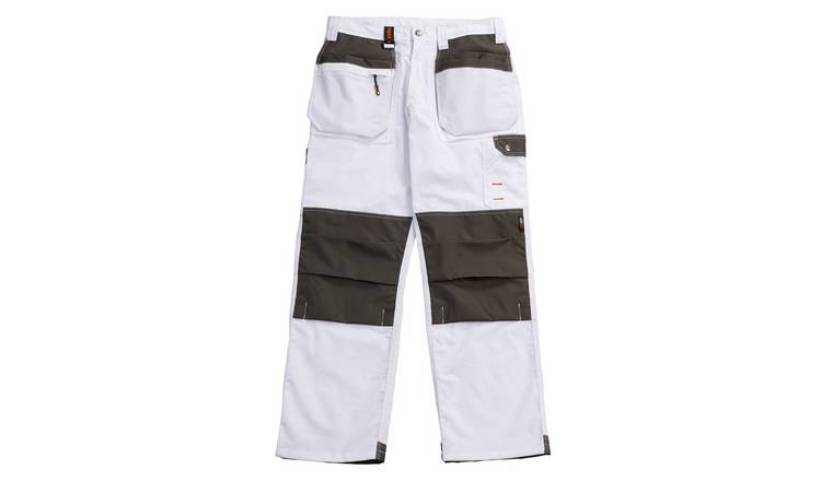 Scruffs Worker Plus Trousers White - 34 Regular