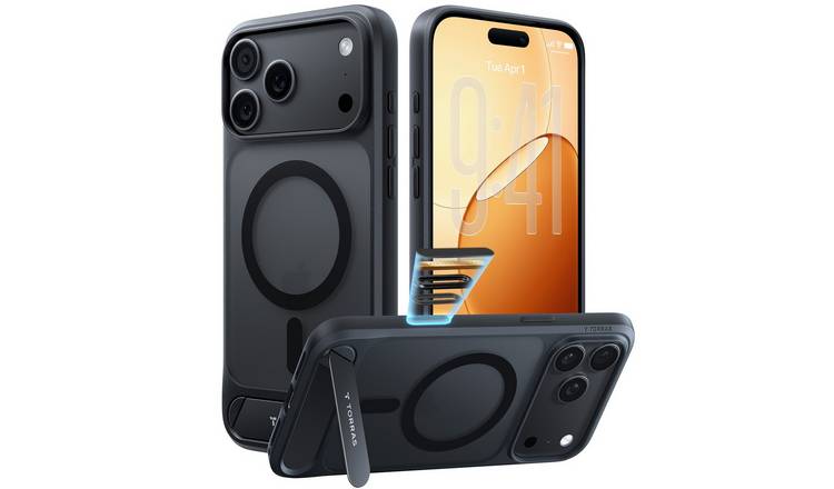 TORRAS Ostand L1 iPhone 18 Pro/17 Pro Phone Case with MagSafe - Black