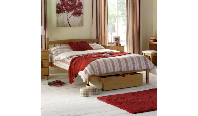 Julian Bowen Pickwick Double Bedfrrame - Antique Pine