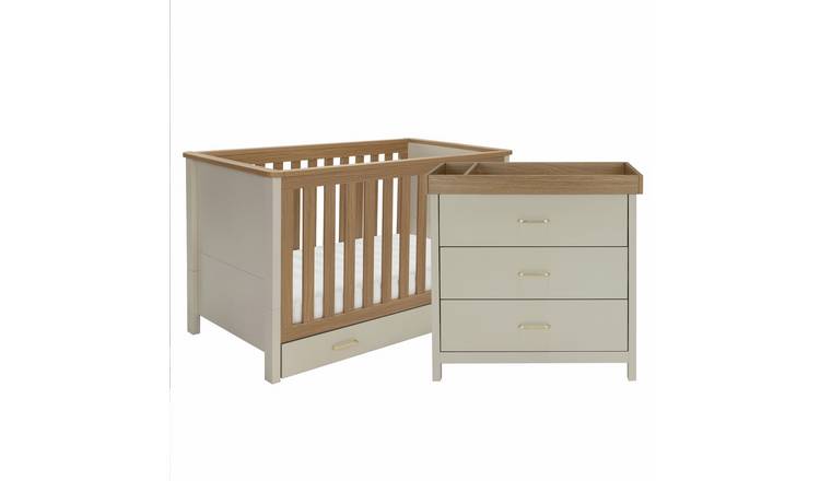 Babymore Mira 2 Piece Room Set - Cashmere Warm Oak
