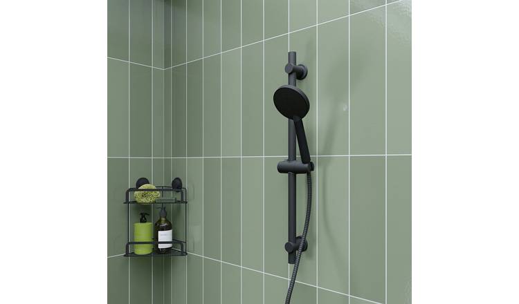 Presion 5 Function Shower Head - Black