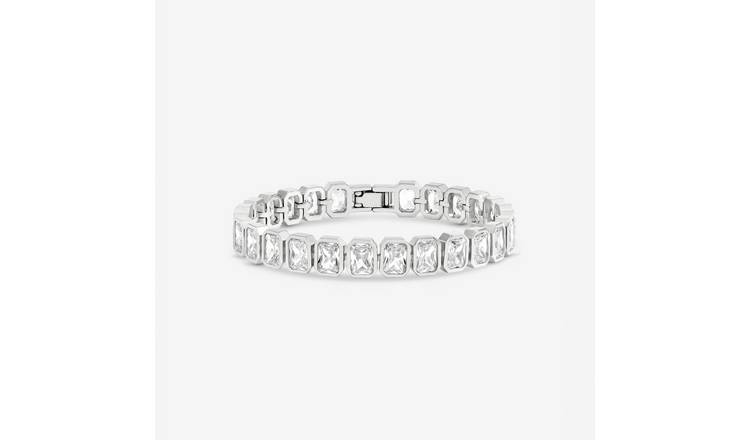 Jon Richard Rhodium Plated Crystal Bracelet