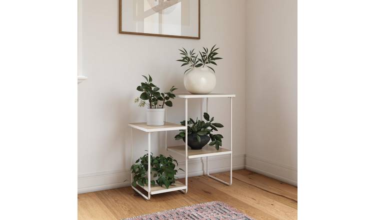 Dorel Dante 4 Shelf Metal Plant Stand - Natural