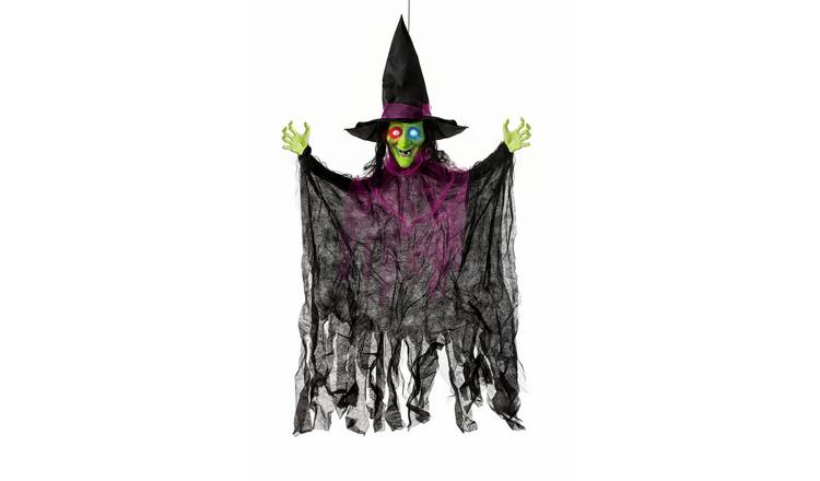 Premier Decorations Halloween Animated Hanging Witch Decoration