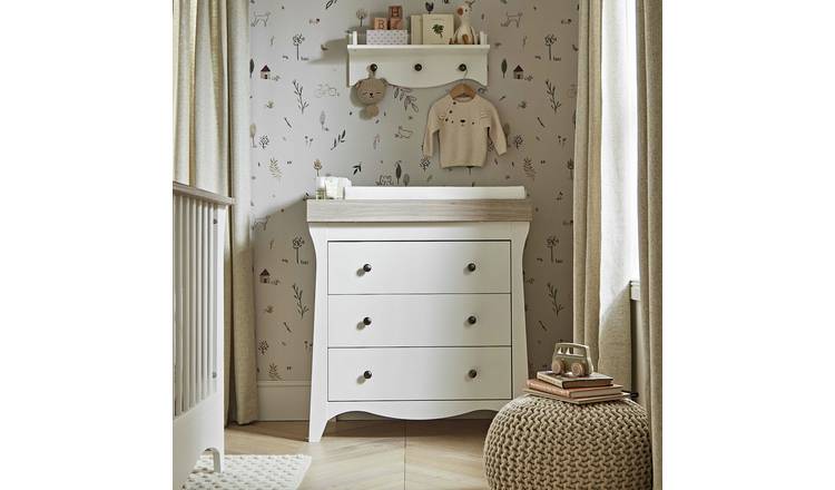 CuddleCo Clara 3 Drawer Dresser Changer - White
