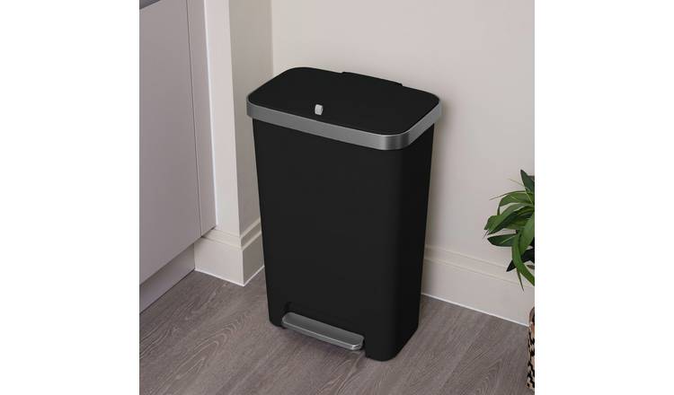 Addis 50 Litre Soft Close Kitchen Pedal Bin - Black