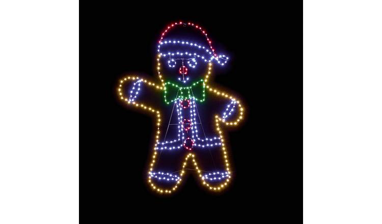 Premier Decorations Christmas FlexiBrights Gingerbread Man Decoration