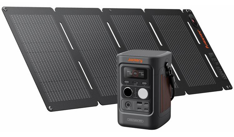 Jackery Explorer 300D Portable Power Station 288Wh & 40W Air Solar Panel