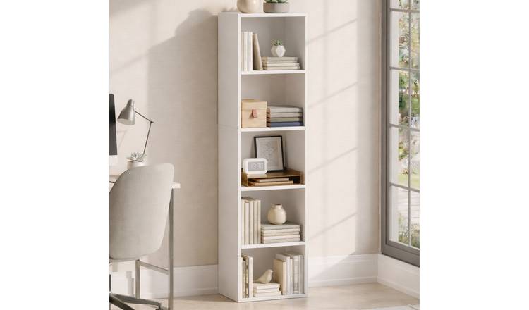 Vida Designs Oxford 5 Tier Cube Bookcase - White