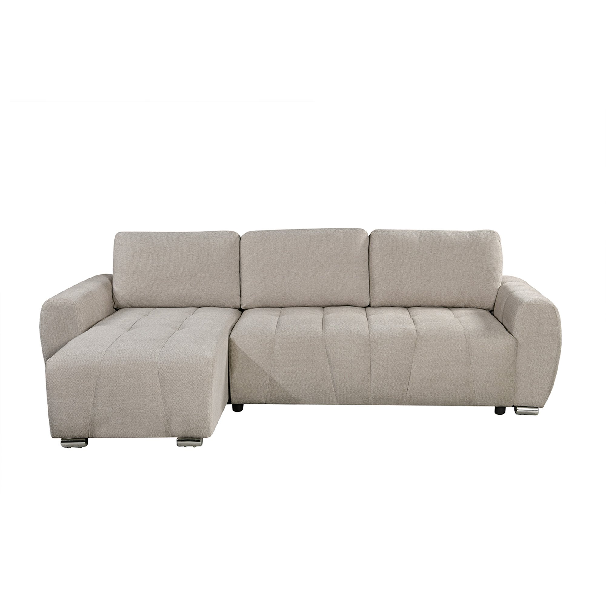 Furniture Online Vienna 3 Seater Pull Out Folding Sofa Bed – Beige - Image 3